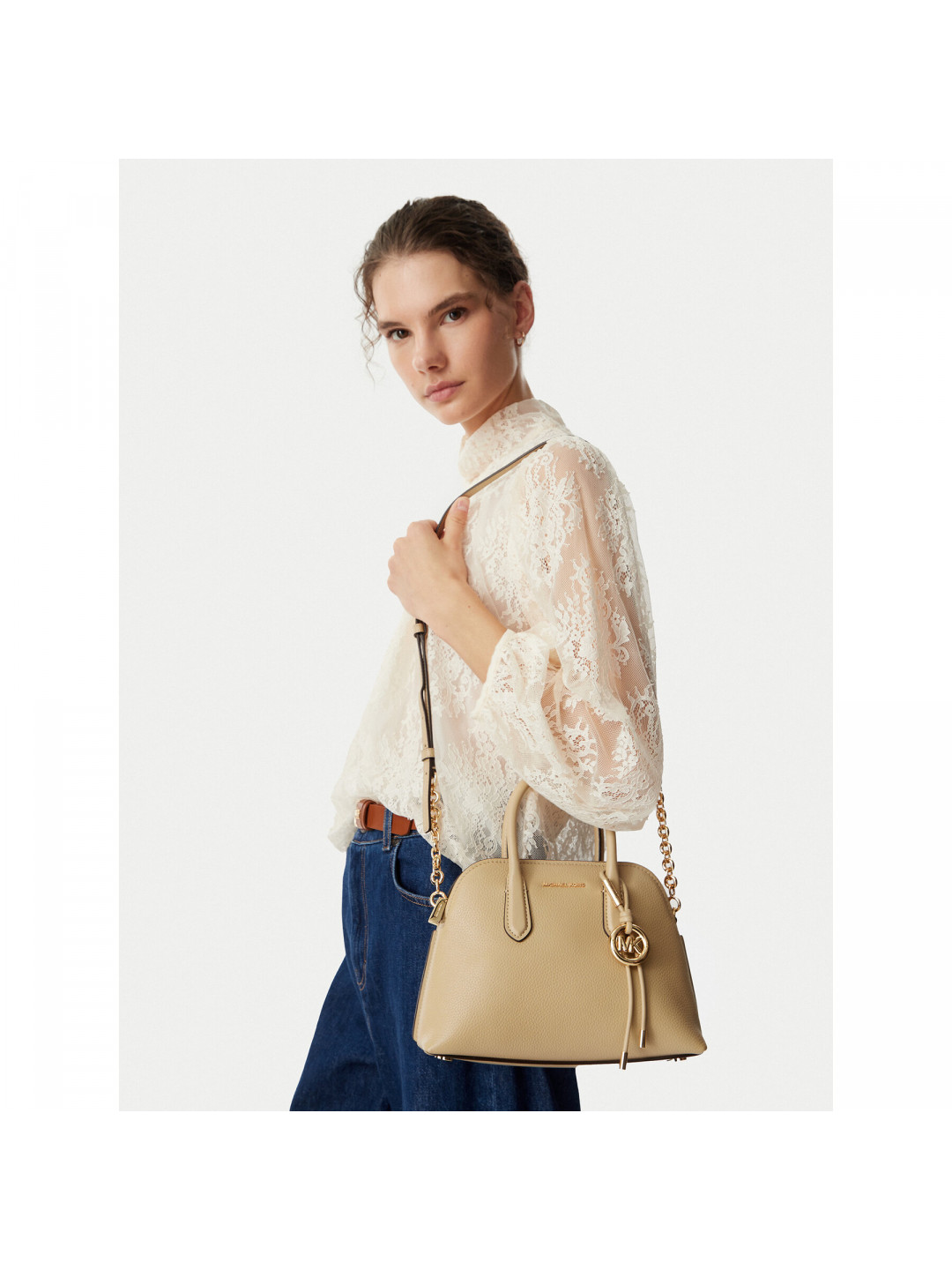 Kabelka MICHAEL Michael Kors 30T6GX4S2L Béžová